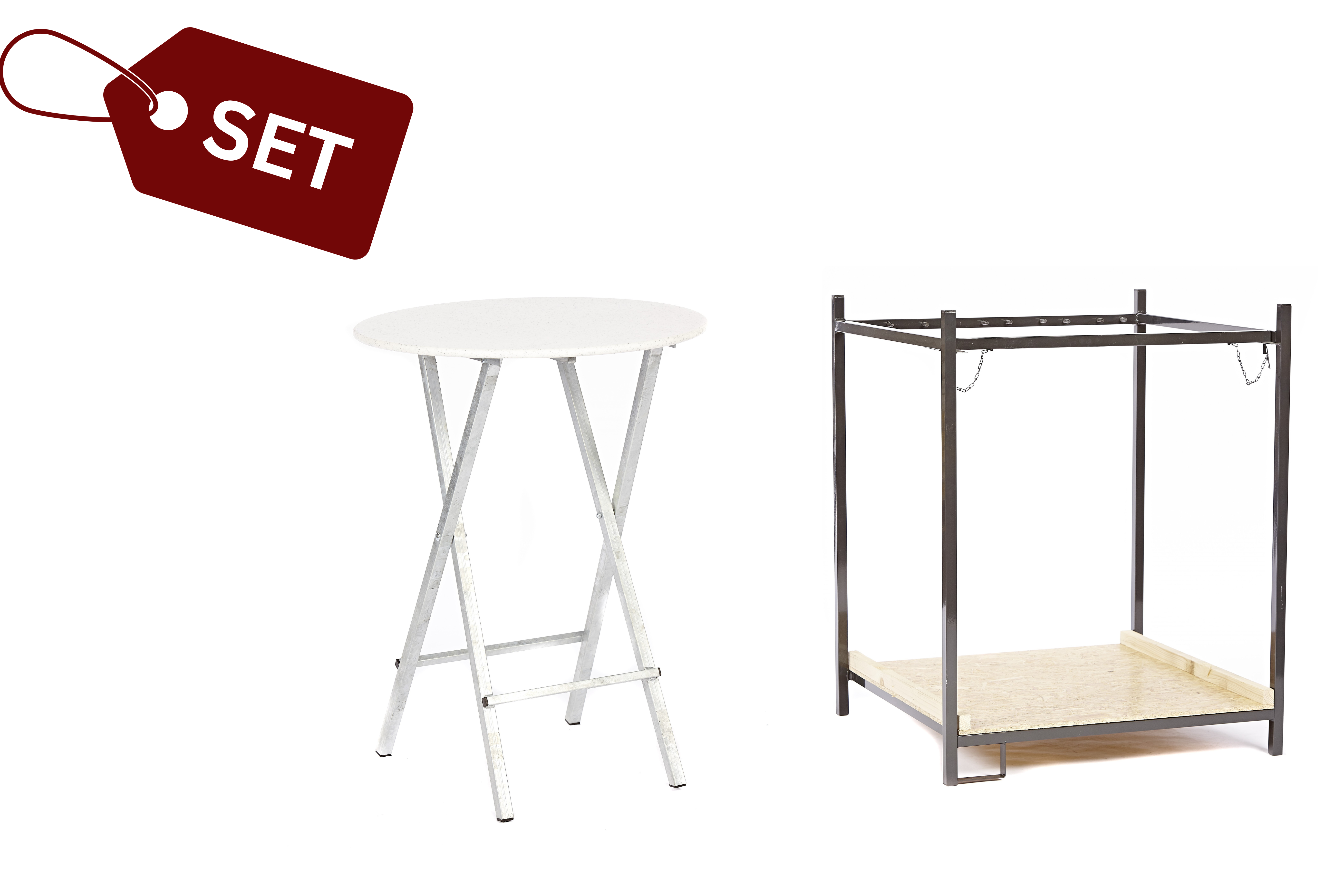 SET: 10 Solida bar tables + Multi transport box 