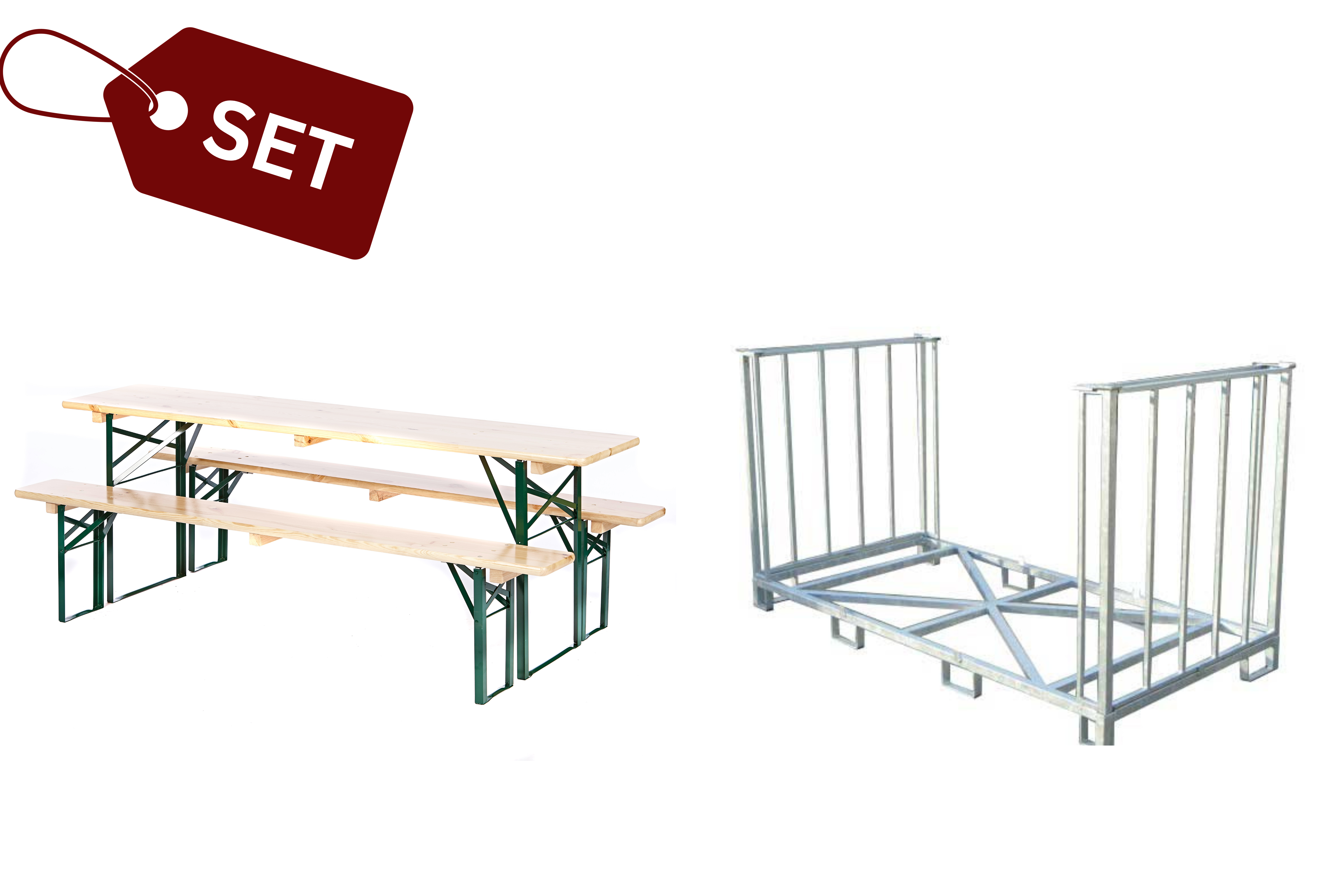 SET: 20 brewery-quality beer tent sets, clear (50) (N) + transport box 
